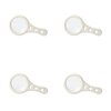 4 Pack Carson MagnetMag Wheat Magnifier - Organic Handheld Magnifier with 3X Magnification, 6X Spot Lens and Magnetic Handle Made from Real Wheat - Magnifying Glasses Set (DX-50EF)