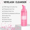 VEYES INC Lash Shampoo for Lash Extensions. Eyelash Wash for Extensions & Natural Lashes. Eyelash Extension Cleanser + Brush,Oil & Sulfate Free,60ml. Lash Supplies for Salon & Home Care