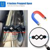 Washer Door Prop, Magoog Front Load Washer Door Prop, Keep Front Load Washer Door Open and Dry to Prevent Damping, Washer Door Holder for Front Load Washing Machines, Black