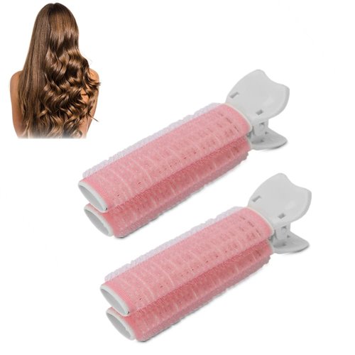 2 Pcs Volumizing Hair Clips, Hair Root Curler Clip, Fluffy Hair Volumizing Clips, Hair Styling Tool for DIY Curly Hair(pink)