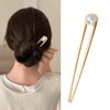 Gold Pearl Hair Pins for Women Girls U Shape Hairpin With Pearls Long Bobby Pins for Thick Thin Hair Accessories for Women Girls