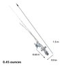 ZHOUMEIWENSP Hair Clip, 2PCS Metal Skull Hair Clips Retro Cross Hairpin with Rhinestone Tassel Punk Duckbill Clips Novelty Hair Style Making