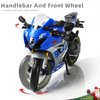 Risopen 1/12 SUZUK 1000R Motorcycle Model Toy Mini Alloy Metal Diecast Motorcycle Model Blue Motorcycle Model Toy Sport Motorcycle Racing Model Collection Gift for Men Kid Boy (SUZUK GSX R1000R)