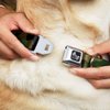 Buckle-Down Seatbelt Buckle Dog Collar - Camo Olive - 1" Wide - Fits 9-15" Neck - Small