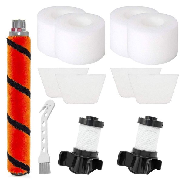 2 Vacuum Filters + 4 Foam Felt Filters + 1 Brush Compatible with Shark IONFlex DuoClean IF100 X30 X40 F60 F80 IF200 IF201 IF202 IF205 IF251 IF252 IF281 IF282 IF285 UF280 IC205, XPREMF100 XPSTMF100