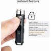 RovyVon Aurora A1 LED Keychain Flashlight, USB-C Rechargeable EDC Flashlight, 650 Lumens Super Bright with EDC Pocket-Sized, Momentary On, Lock Mode,Gift for Daily Use Outdoor(Black)