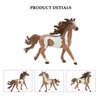 MODEBESO® Realistic Animal Figures Playset,Horse Figurines,Hand Painting Horse Figures,Educational Toy,Cake Toppers Christmas Birthday Gift for Kids Todllers (Pinto Horse)