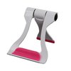 M&T Displays Foldable Universal Phone Stand for 7.44-9.5 Inch Compatible with Mobile Devices Ipad E-Reader Drawing Pad White-Pink Plastic Adjustable Portable Support