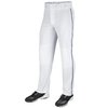 Champro Men's Standard Triple Crown Open Bottom Adult Baseball Pants, White, Navy Pipe, Medium