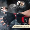 ATERCEL Workout Gloves for Men and Women, Exercise Gloves for Weight Lifting, Cycling, Gym, Training, Breathable and Snug fit (Red, M)