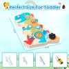 Montessori Toys for 3 4 5 Year Olds-Montessori Screwdriver Board Set-Fun Dinosaur Nuts and Bolts for Toddler Tool Set,Fine Motor Skills Toys,Montessori Busy Board Sensory STEM Educational Toys