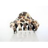 Generic Blue, brown or gray animal print hair claw clip (Primary color: Brown), 1 Count (Pack of 1)