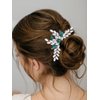 Yean Crystal Bride Wedding Hair Comb Silver Bridal Hair Accessories Rhinestone Hair Piece for Women and Girls