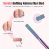 Depvko Nature Nail Buffer Nail Drill Bit, 3/32'' Professional Cuticle Remover Bit for Nail Drill, Safety Carbide Drill Bits Nail Tech for Nature Nail Bed File Manicure, Two Way Rotate, Home Salon, 3XF