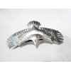Generic Silver or bronze metal eagle bird hair clip barrette (Primary color: Silver), 1 Count (Pack of 1)
