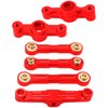 ShareGoo Aluminum Alloy Ball Bearing Steering Assembly Set w/Steering Tie Rod Compatible with Tamiya TT-02 TT02 1/10 RC Car (Red)