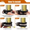 KKEETUR 80 Pcs Cable Clamps Assortment Kit, 7 Sizes 304 Stainless Steel Metal Cable Clamp, Insulated Wire Clamps Cushion Rubber Coated Pipe Hose Clamp 1/4" 5/16" 3/8" 1/2" 5/8" 3/4" 1"