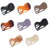 8Pcs French Concord Flat Hair Clips, FHDUSRYO 3.35 inch Flat Hair Claw Clips, Alligator Hair Clips Volume Strong Hold Banana Barrettes, Non-slip Hair Clamps Jaw Clips for Women, Girl, Thick Hair