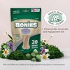 Bonies Natural Calming Formula Medium-Sized Single Bone - Contains Chamomile & Lavender, Help Anxiety, Excessive Barking & Trembling, Chicken Flavor, [Medium Dog], 8 Bones
