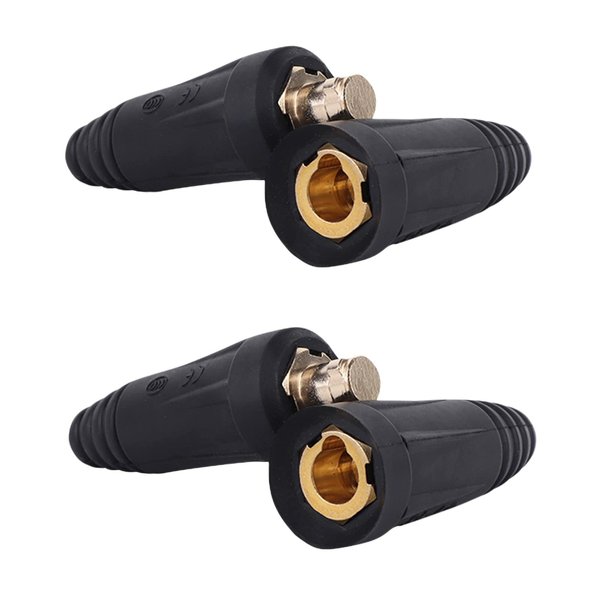 Welding Knight Welding Cable Joint Quick Connector Pair DINSE-Style 200Amp-300Amp (#4-#1) 35-50 SQ-MM 2-Set