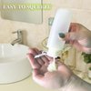DNSEN 3.4oz Travel Bottles for Toiletries TSA Approved Leakproof Squeeze Plastic Empty Travel Size Bottles Refillable Liquid Containers with Labels (5 Pack)