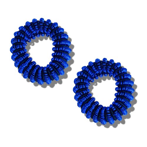 Generic Elastic Hair Band Made of Quality Cotton and No Crease Hair Tie. Perfect Suitable for Ponytail Holder for Women and girls. (Blue)