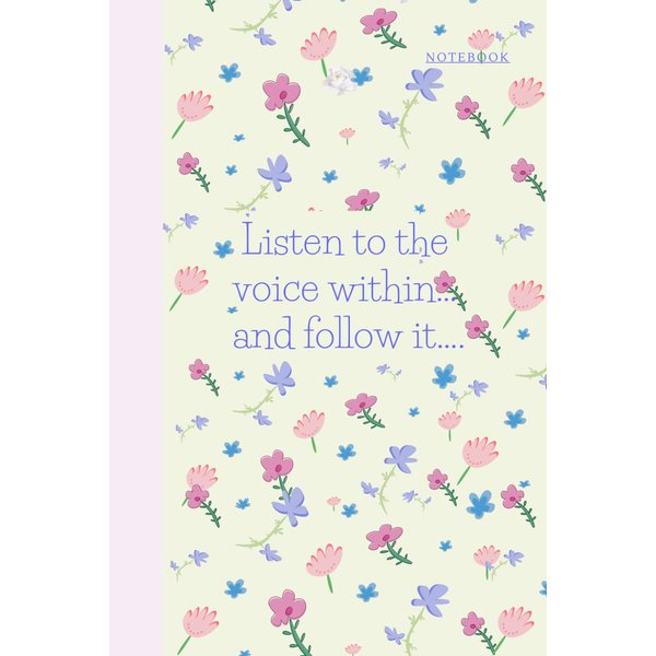 Spring Floral Notebook/Journal for Teen Girls! Pretty Pastel Cover with Flower Pattern! Perfect small gift for Birthdays/Holidays/Crafts/Hobbies etc ... Reminders/Lists/Passwords! Stationery Product