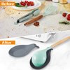TROUSKAIG Spoon Rest for Stove Top, 3 Pack Small Silicone Spoon Holder for Kitchen Counter, Coffee Spoon Rest, Heat Resistant Cooking Spoon Holder Perfect Kitchen Gadgets for Kitchen Utensils Ladles