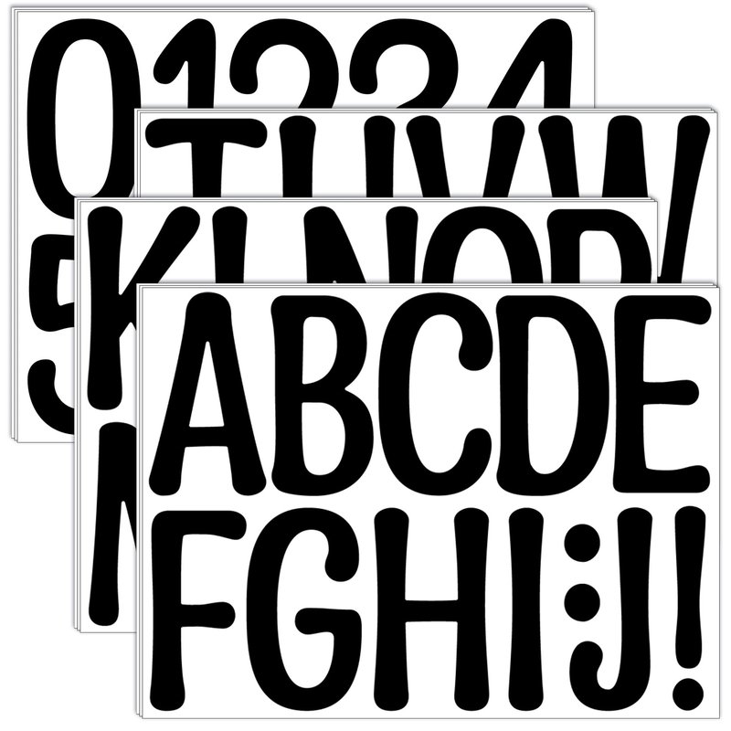 153PCS Letter Stickers Large 12 Sheets Alphabet Number Stickers ...