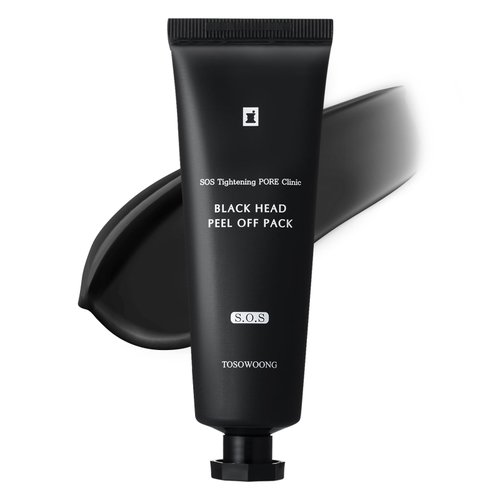 TOSOWOONG Blackhead Peel Off Pack, Charcoal Face Mask Peel Off for Blackheads and Pores, Deep Pore Cleansing, Pore Extractor Exfoliating mask, Korean Skincare, 50g, 1.76 oz.