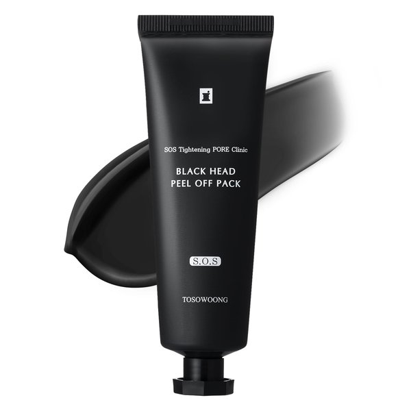 TOSOWOONG Blackhead Peel Off Pack, Charcoal Face Mask Peel Off for Blackheads and Pores, Deep Pore Cleansing, Pore Extractor Exfoliating mask, Korean Skincare, 50g, 1.76 oz.