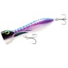 Nomad Design Chug Norris Popper - Offshore Saltwater Fishing Lure with Hydrodynamic Design, 3.75" Floating, BKK 4X Trebles Hook, 3/4oz - Calypso
