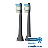 Philips Sonicare Genuine DiamondClean Replacement Brush Heads, Black, 2 Pack, HX6062/94