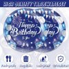 40Pcs Blue Birthday Party Supplies For 20 Guests - Disposable Tableware Blue And Silver Birthday Plates And Napkins Happy Birthday Party Decorations