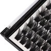 Bodermincer 120 Clusters/box Wide Cluster 3D Effect Glue Bonded Cluster Eyelashes Individual Eyelash Extension Eyelashes Bunches False Eyelashes Home Eyelash Extension (18MM)