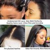 MARYLING Lace Front Straight Wigs Pre-Plucked Hair 13X4 Glueless 28 Inch HD Lace Wigs with Baby Hair for Black Women Long Straight Synthetic Lace Front Wig (28inch)