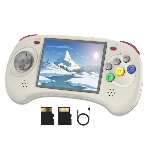 Dosnura RG ARC-D Retro Handheld Game Console 4 in IPS Screen Linux and Android 11 System RK3566 CPU 64Bit Video Game Player Built in 3500 mAh Battery Compatible with Bluetooth 4.2 and 5G WiFi(Gray)
