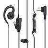 abcGoodefg Two Way Radio Earpiece, 2 Pin Walkie Talkie Earpiece Headset with PTT Mic Compatible with Motorola Talkabout CP200 CP200D CLS1110 (2Pack)