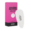 ForPro Amazing Pedi System Refill Strips, White, 80 Grit, Pedicure File Refills, 5” L x 2.5” W, 20-Count