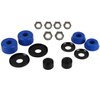 Skateboard Bushings Washers Pivot Cups Nuts Truck Rebuild Kit for 2 Trucks (Blue)