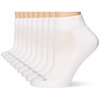 No nonsense womens Soft & Breathable Cushioned Quarter Top Running Socks, White - 9 Pair Pack, 4 10 US