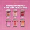 Juvia's Place Blushed Duo Blush Volume3 - Two Tone Pigmented Buildable Pressed Mineral Powder - Rosy Natural Cheeks Matte Fresh Finish for All Skin Color