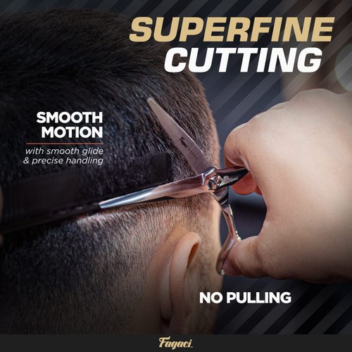 Fagaci Professional Hair Scissors 6” Razor Sharp Blades, Fine Cutting ATS314 Steel Hair Cutting Scissors Professional, Hair Shears, Hair Scissors Professional, Barber Scissors Professional