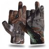 EAmber Camouflage Hunting Gloves Fingerless Gloves Pro Anti-Slip Sun Protection Lightweight Fishing Archery Accessories Hunting Outdoors