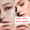 3P Eyebrow Tattoo Pen,Eyebrow Pencil Waterproof Eyebrow Microblading Brow Pen,Brow Pencil,Long Lasting Eyebrow Makeup,Creates Natural Looking Perfect Brows（Light Brown）
