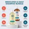 Happy Cappy Shampoo Bundle - Daily Shampoo & Body Wash, Medicated Shampoo, Manage Cradle Cap, Sensitive Skin, Dry, Itchy, Irritation Prone Skin for All Ages - Two 8 Oz Bottles