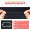 TUUXI 1500pcs Mini Clear Elastic Hair Bands No Damage Small Rubber Bands for Girls 18mm Elastics Hair Ties Hair Accessories for Women Braids