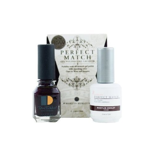 LeChat Perfect Match DUAL SET Soak Off Gel Polish and Dare to Wear Nail Lacquer - Marilyn Merlot - PMS04