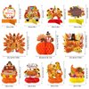 11 Pack Thanksgiving Honeycomb Centerpiece Fall Party Decorations Supplies 3D Autumn Fall Thanksgiving Centerpieces for Tables Happy Friendsgiving Thanksgiving Party Decorations Supplies