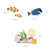 DECOWALL DS-8035 Coral Reef Fish Kids Wall Stickers Wall Decals Peel and Stick Removable Wall Stickers for Kids Nursery Bedroom Living Room (Small) décor